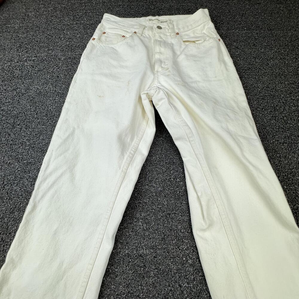 Banana Republic Pants Mens 29x32 White Chino Flat Front Straight Cotton 5-Pocket